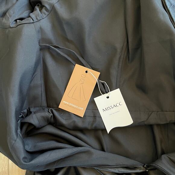 Missacc Women’s Black Off Shoulder Jumpsuit Sz 16 - Picture 5 of 6